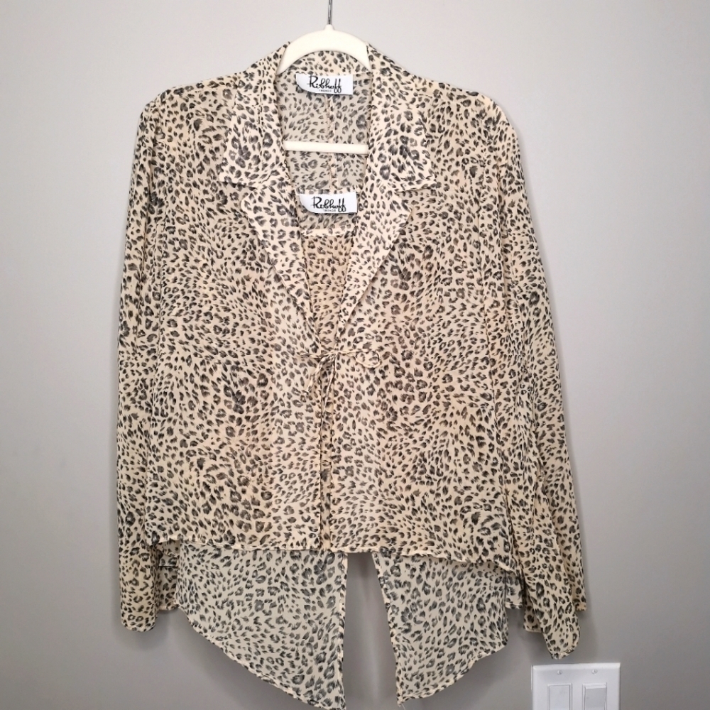 Ribkoff Trends Leopard Print‎ Shirt and Camisole Set